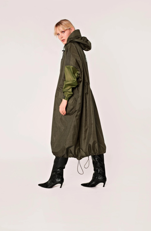 detail Rainkiss Herringbone - Rain Coat