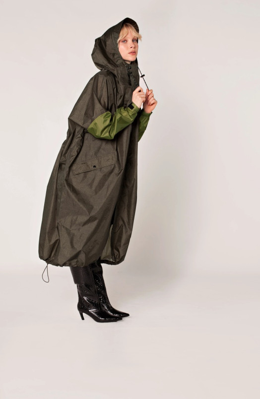 detail Rainkiss Herringbone - Rain Coat
