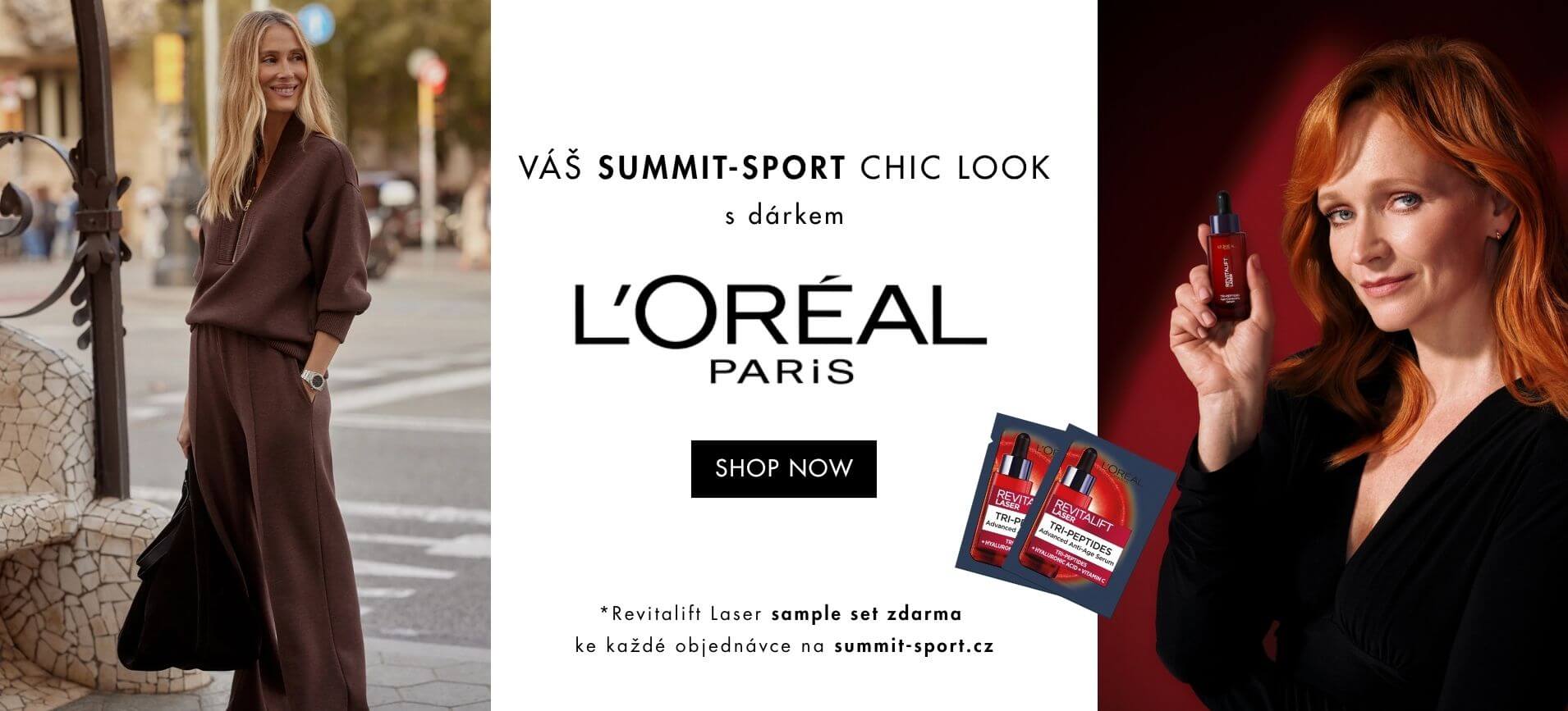 Inspirujte se: SUMMIT‑SPORT chic look s&nbsp;L’Oréal&nbsp;Paris!